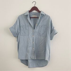 Madewell Courier Button-down Shirt, L, Chambray
